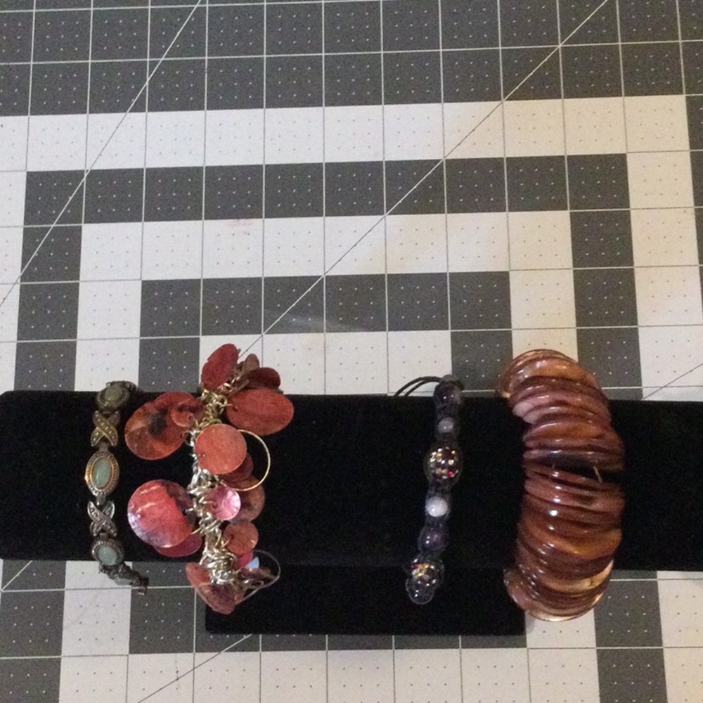 Elegant Multi-Color Bracelet Set of 4 unique bracelets